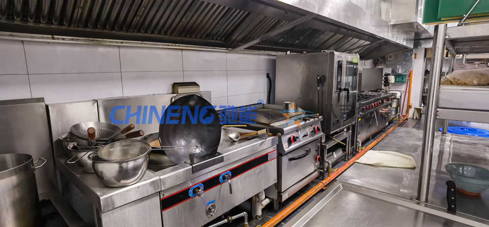 小型中餐厅中餐厅厨房工程3d效果图