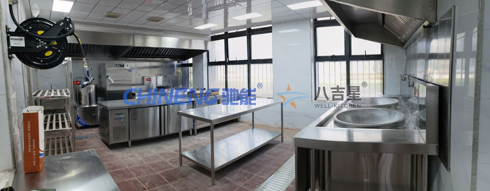 中型中餐厅中餐厅厨房工程3d效果图